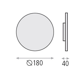 Nástěnné designové led svítidlo - Blas